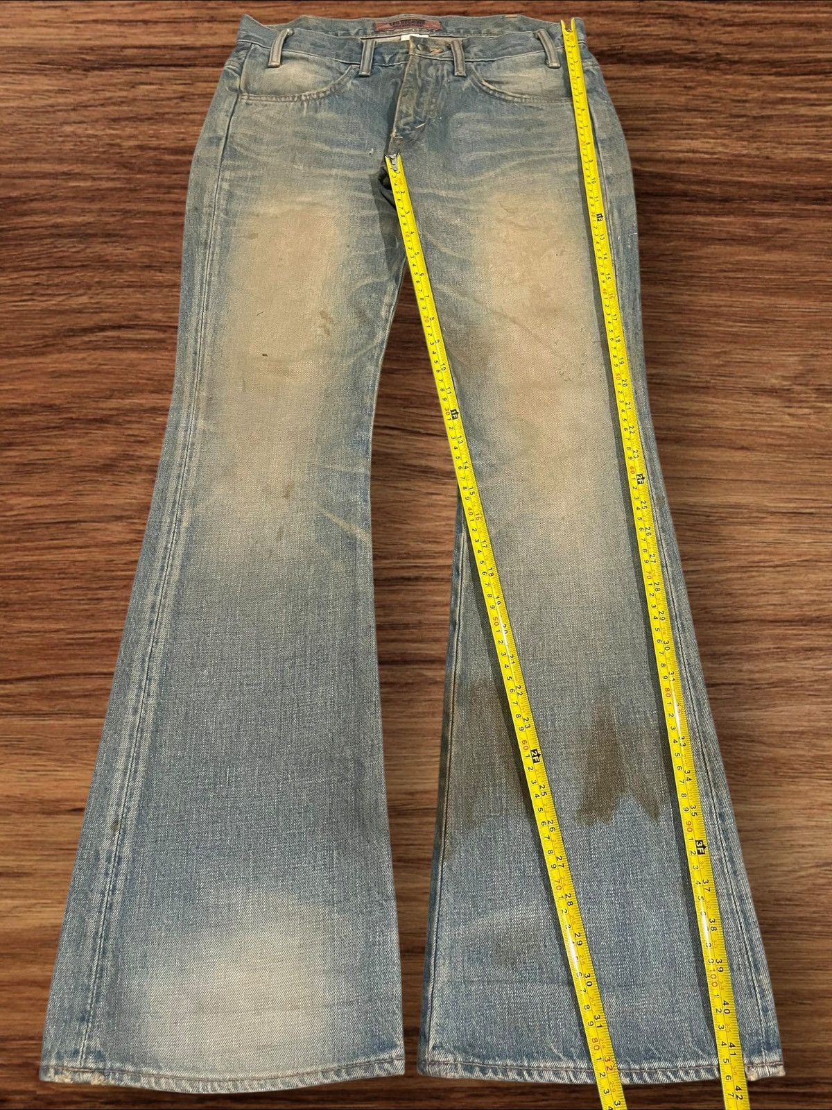Undercover Led Rechwe Fragment Design Mud Washed Thunder Flare Jeans Size US 30 / EU 46 - 13 Thumbnail