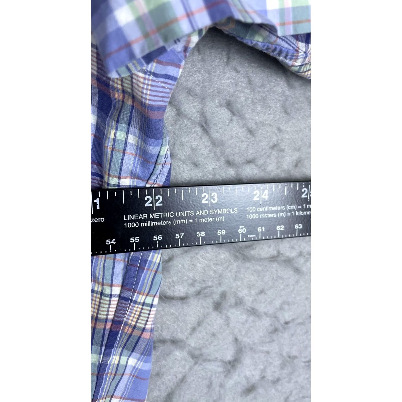 Ralph Lauren Ralph Lauren Shirt Mens Large Blue Plaid Short Sleeve Button Front Pony Logo Size US L / EU 52-54 / 3 - 4 Thumbnail