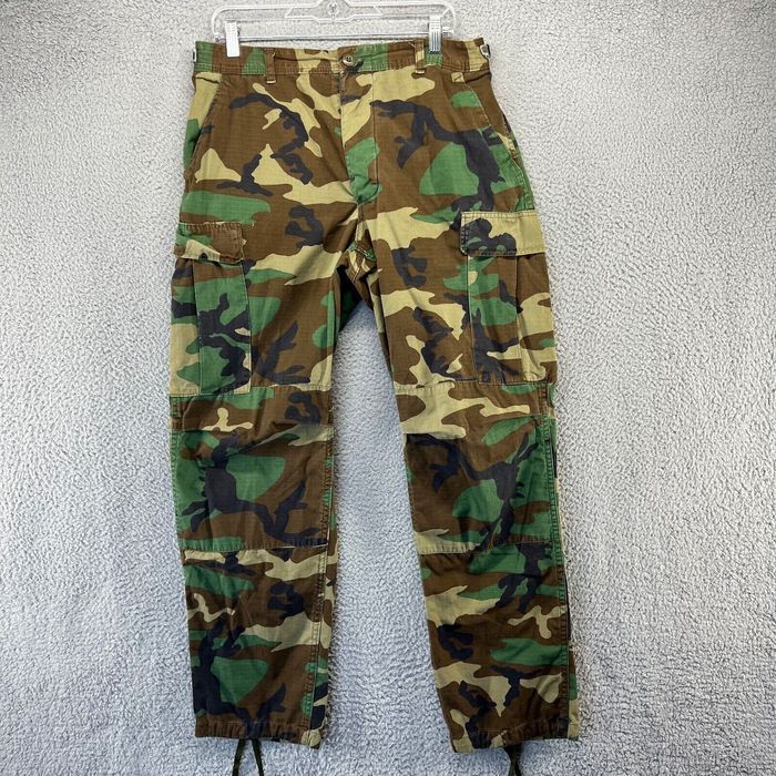 Vintage Vintage Military Pants Men's Medium Regular Green Brown Cargo ...