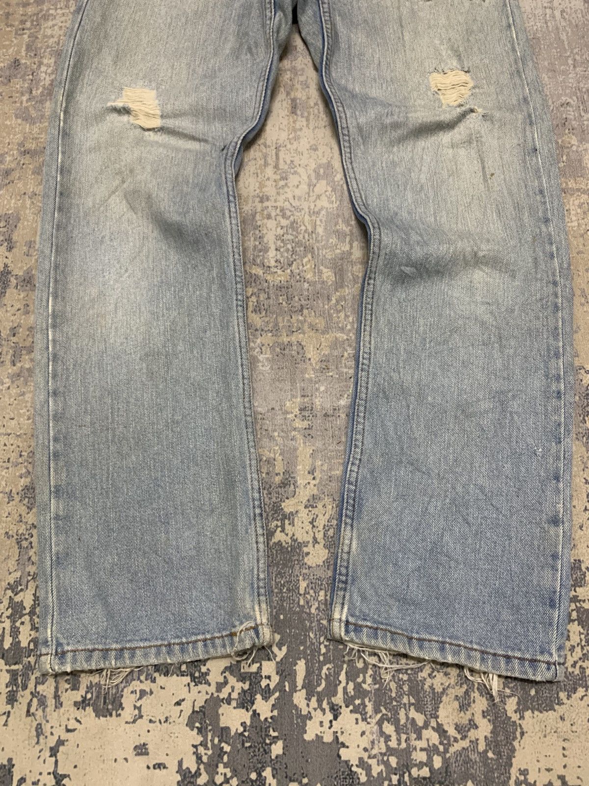 Levi's Size 32x31 Vintage Y2K Levi's 505 Distressed Denim Jeans Size US 32 / EU 48 - 3 Thumbnail