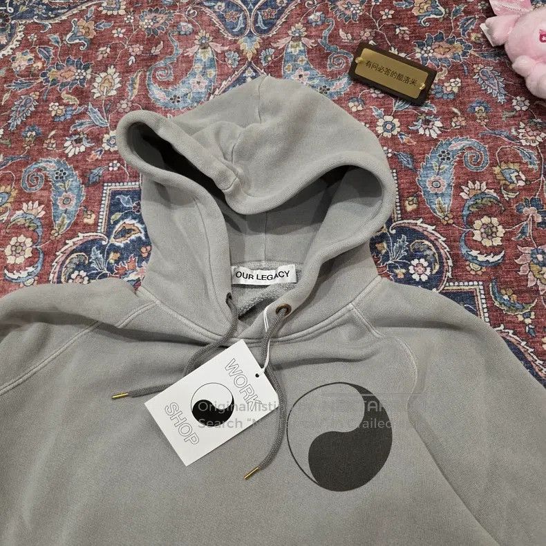 Our Legacy Our Legacy Hooded Long Sleeve Sweatshirt, Washed Gray Size US M / EU 48-50 / 2 - 3 Thumbnail