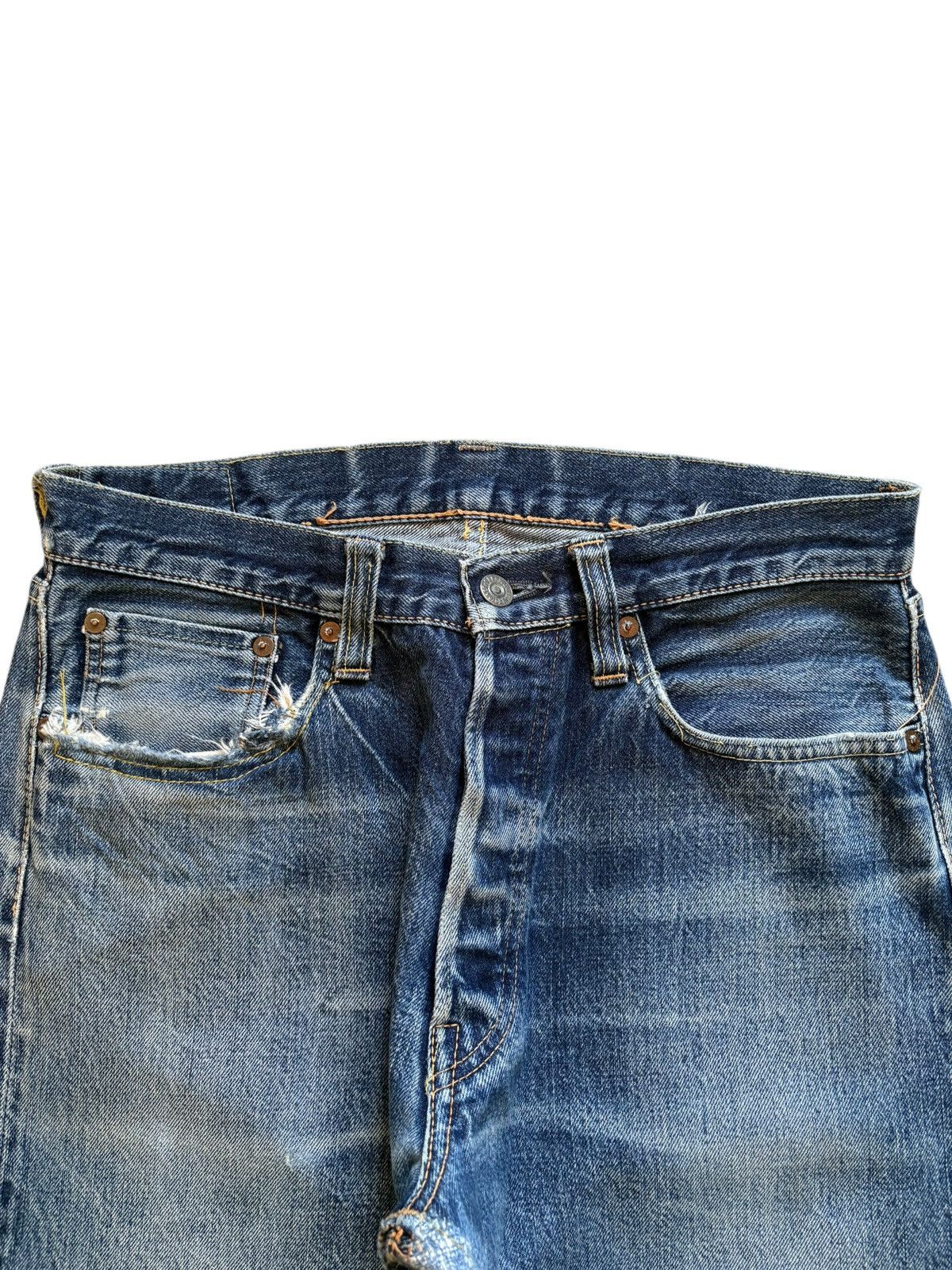 Sugar Cane Vintage Japanese Sugar Canes Toyo Selvedge Baggy Style Jeans Size US 31 - 5 Thumbnail