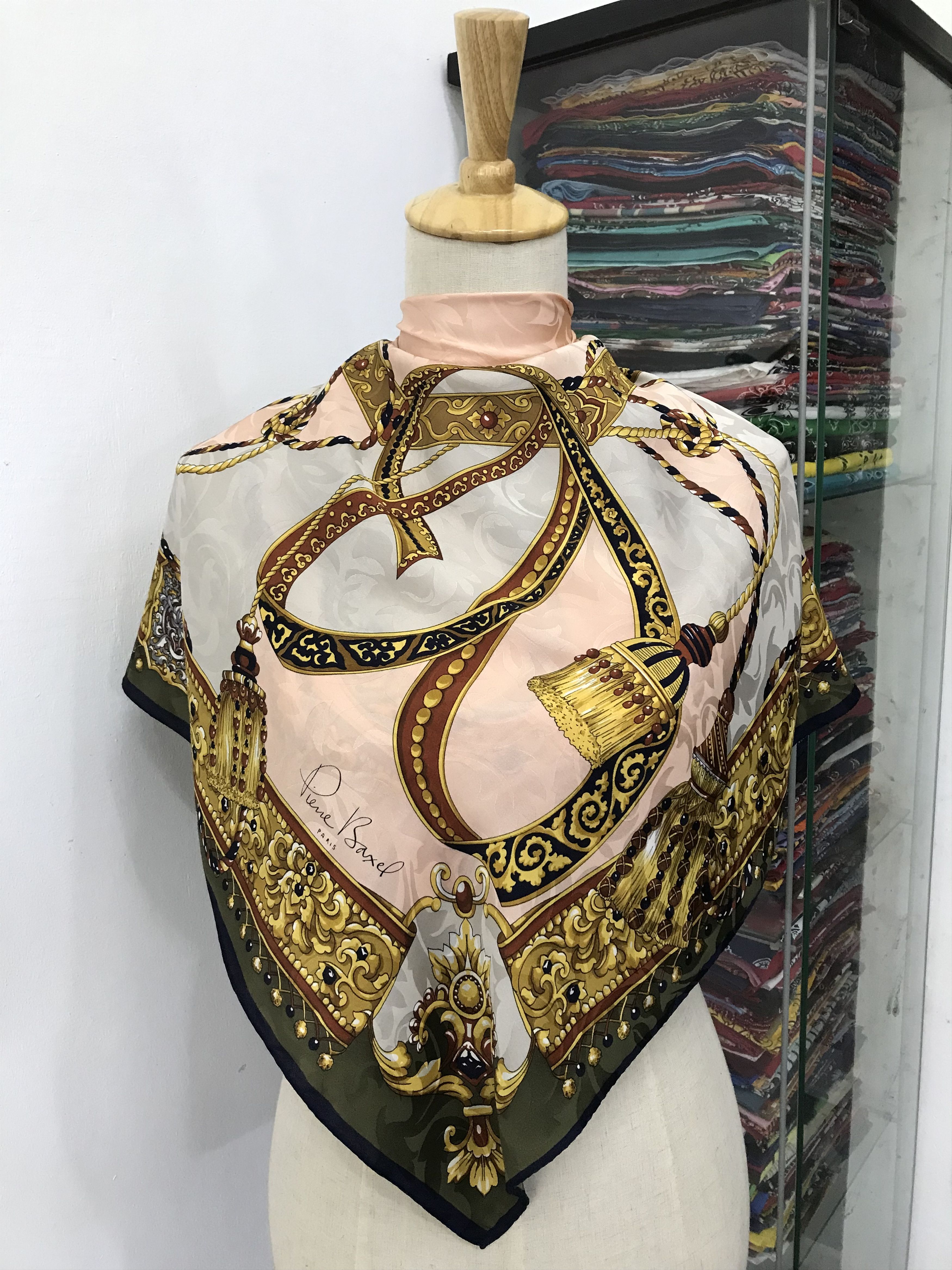 Other Vintage Pierre Baxel Silk Scarf Size ONE SIZE - 1 Thumbnail