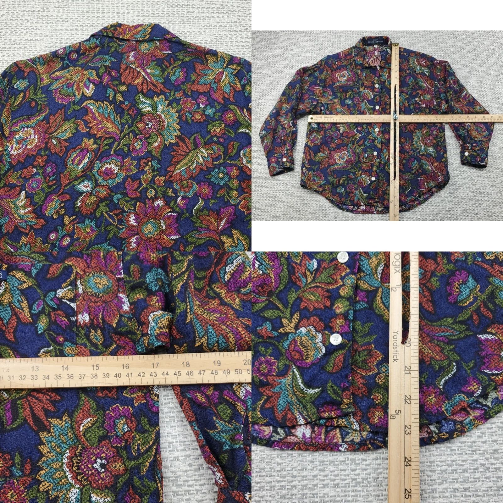 Guess VINTAGE Guess by Georges Marciano Long Sleeve Button Up Womens Sz S 80s 90s USA Made Size S / US 4 / IT 40 - 8 Thumbnail