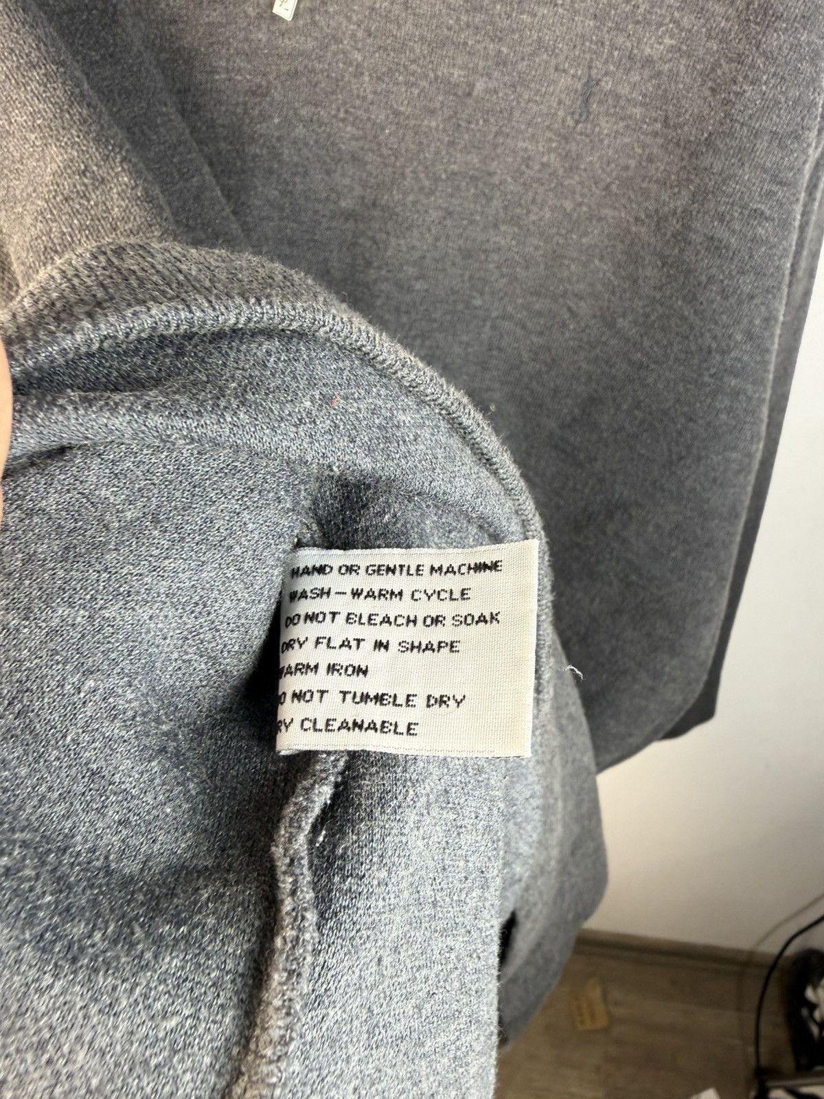 Yves Saint Laurent 90s YSL Sweatshirt 1/4 Quarter Zip Grey Vintage Sweater Size US XL / EU 56 / 4 - 7 Thumbnail