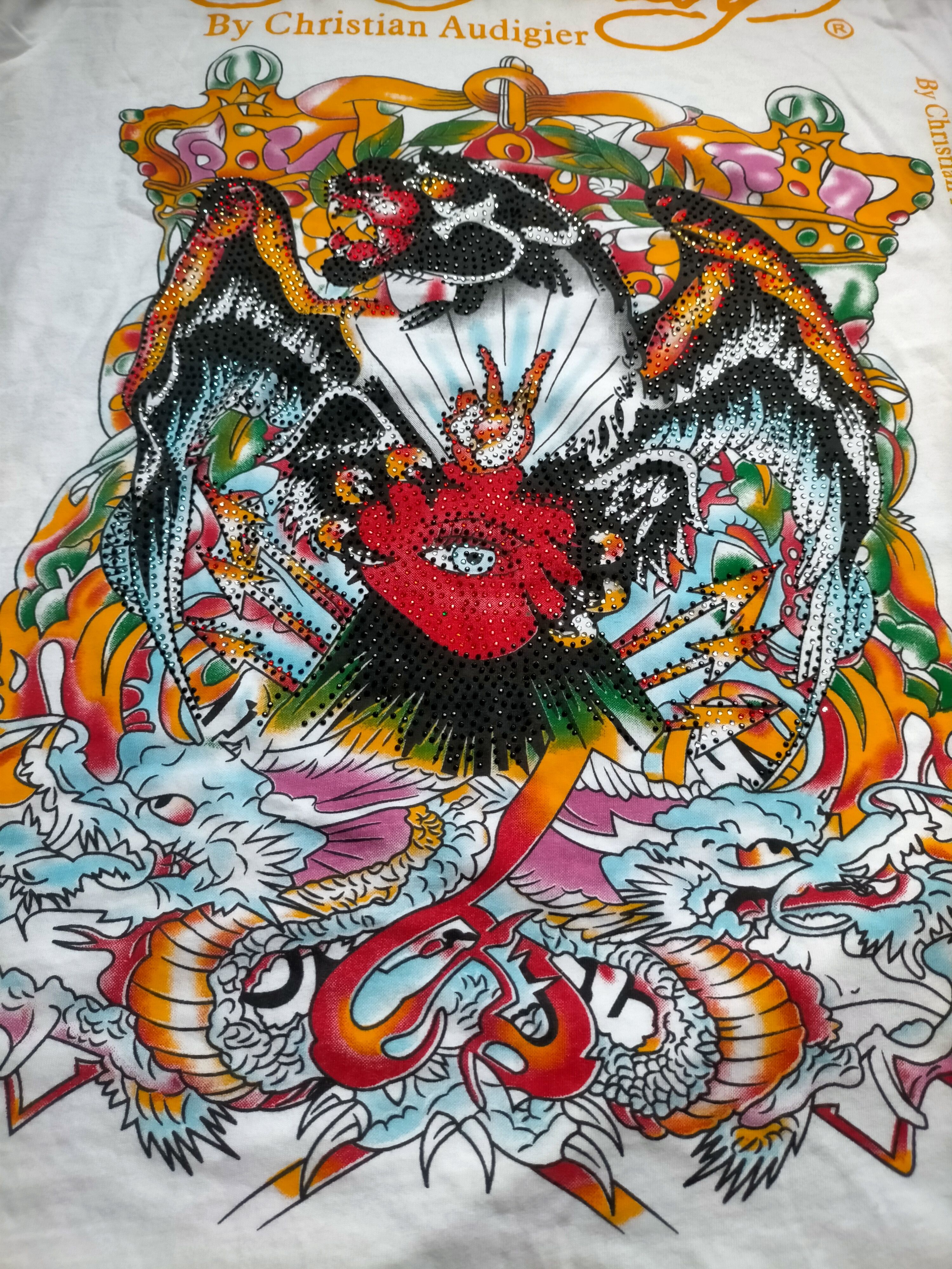 Ed Hardy Ed Hardy By Christian Audigier White T-shirt Size US XL / EU 56 / 4 - 16 Thumbnail