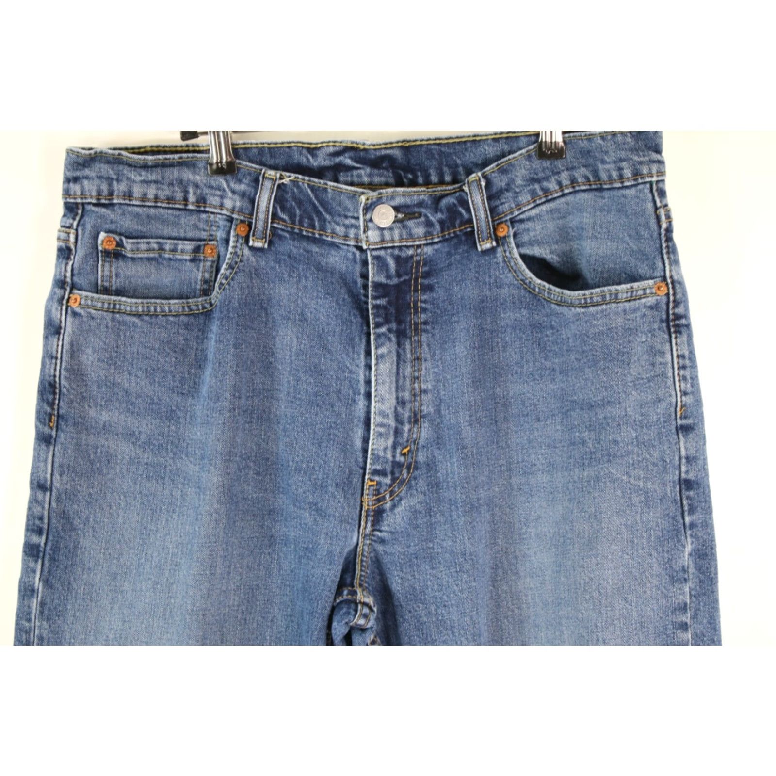 Levi's Levis 550 Mens Jeans Regular Flat Front Blue Denim 36X34 Size US 36 / EU 52 - 3 Thumbnail