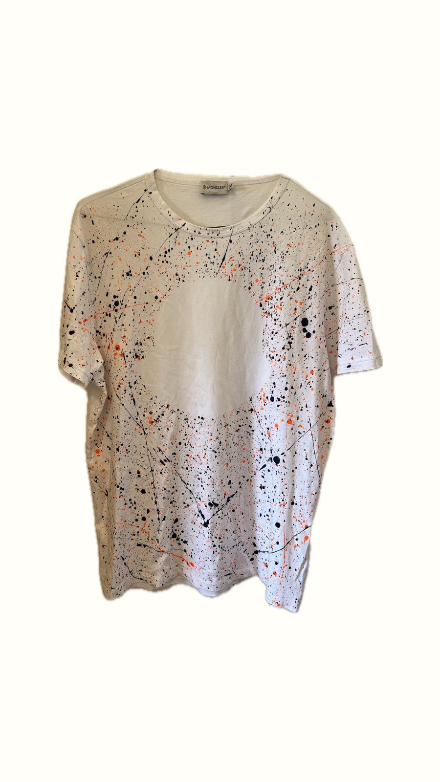 Moncler paint splatter t shirt store
