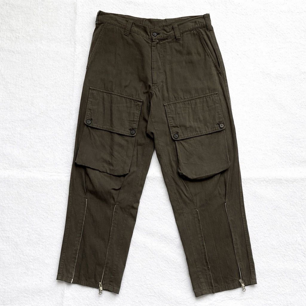 Yohji Yamamoto Yohji Yamamoto Pour Homme SS2008 Front Zip Cargo Pants Size US 31 - 1 Thumbnail