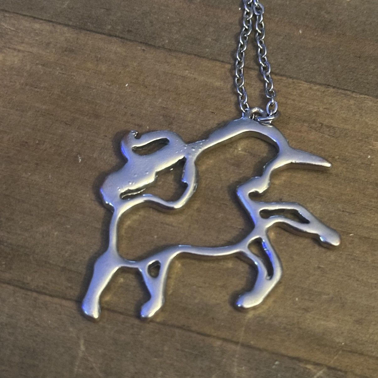 Other Silver tone unicorn pendant necklace Size ONE SIZE - 4 Thumbnail