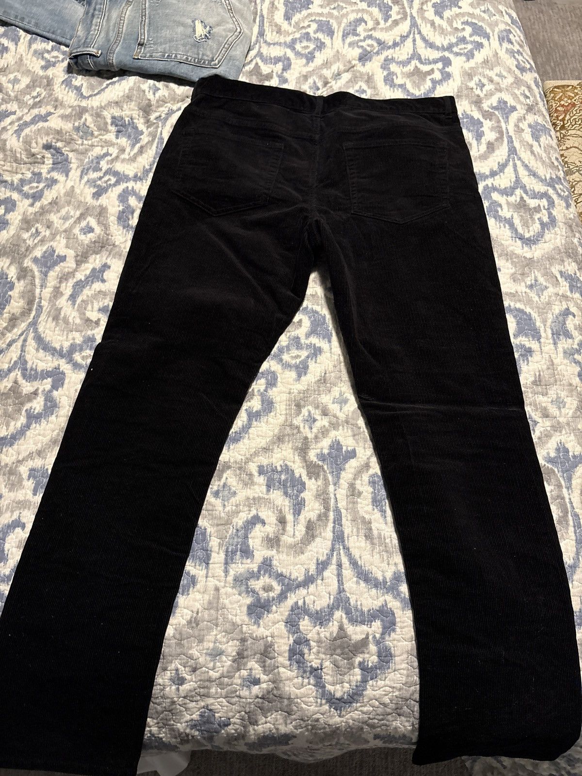 H&M Black Corduroy Pants H&M Size US 34 / EU 50 - 1 Thumbnail