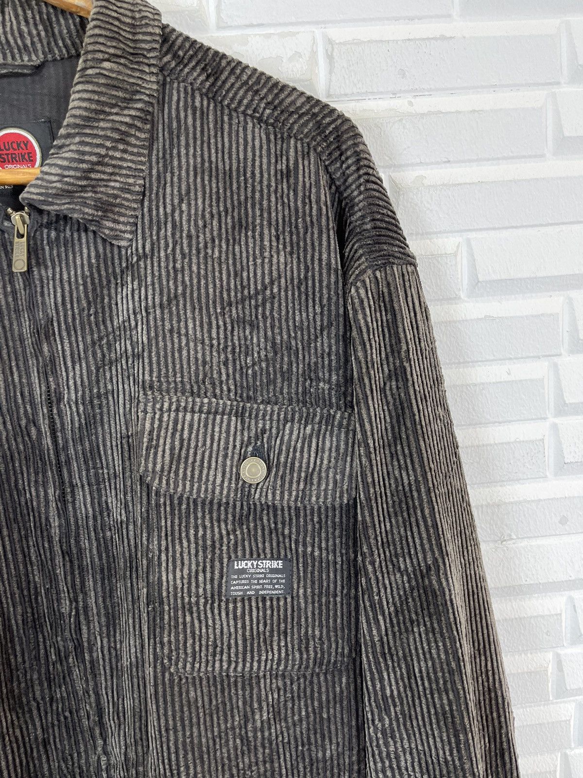 Vintage VINTAGE LUCKY STRIKE CORDUROY JACKET Size US L / EU 52-54 / 3 - 3 Thumbnail
