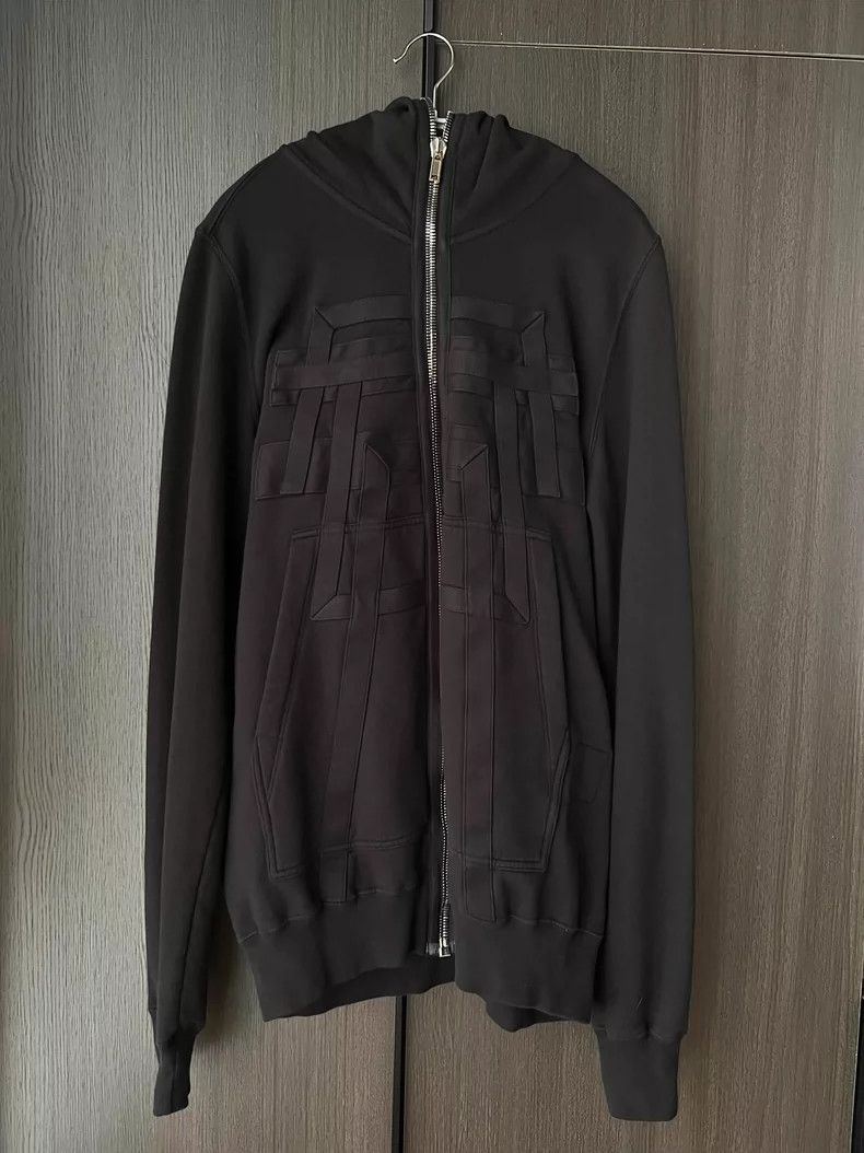 Rick Owens Drkshdw Rick Owens Drkshdw Full Zip Hoodie - dmc Size US S / EU 44-46 / 1 - 1 Thumbnail