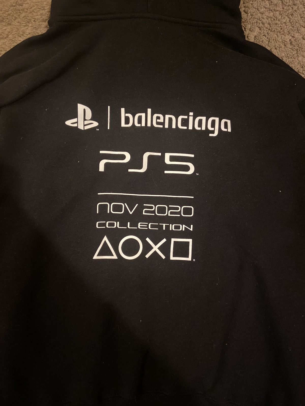 Balenciaga Balenciaga Playstation Shrunk Hoodie (Black