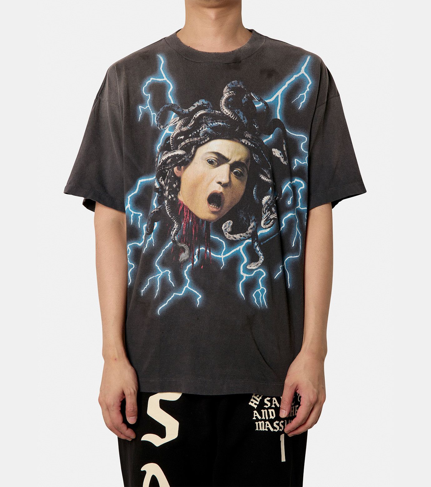 Saint Michael o1mle0326 Medusa T-Shirt in Black Size US XXL / EU 58 / 5 - 2 Thumbnail
