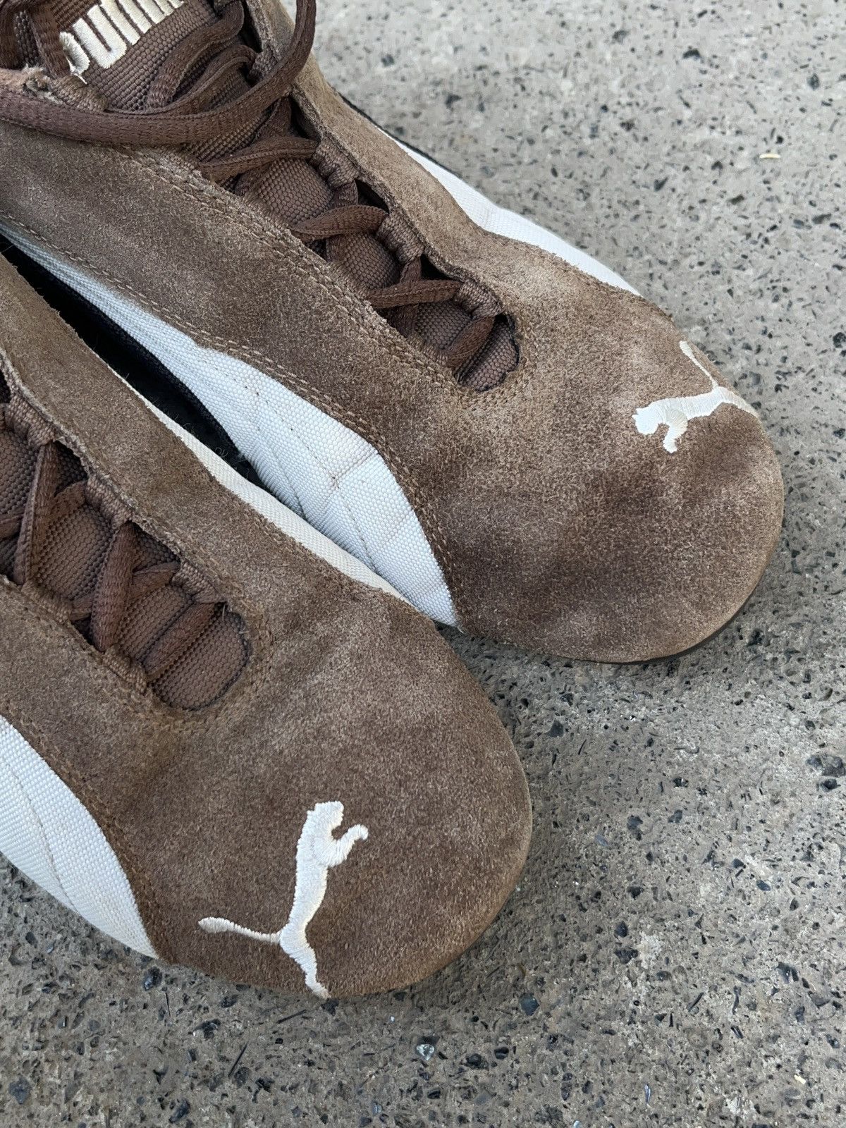 Puma × Vintage Vintage Puma SpeedCat Brown Suede Sneakers