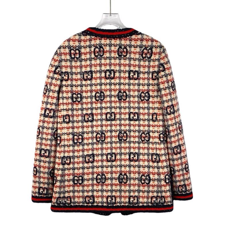 Gucci Gucci Color-blocked logo jacquard wool long-sleeved tweed Size XS / US 0-2 / IT 36-38 - 2 Thumbnail