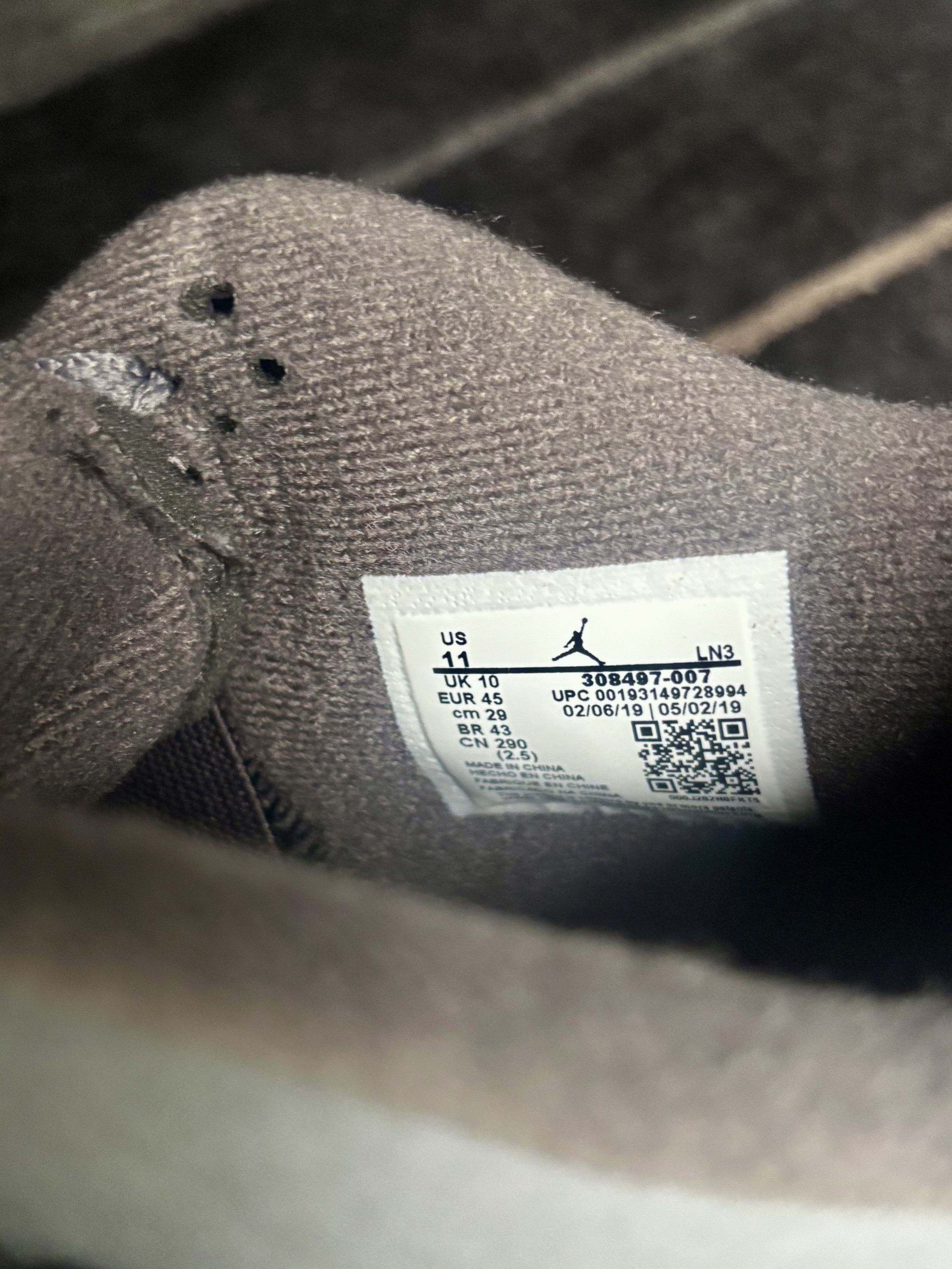 Jordan Brand Nike Air Jordan 4 Retro Cool Grey 2019 US11/EU45 Size US 11 / EU 44 - 9 Thumbnail
