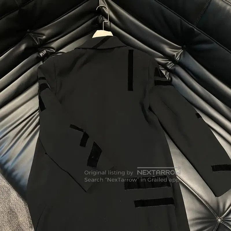 Chanel Chanel Black Silk Striped Women's Jacket . Size M / US 6-8 / IT 42-44 - 2 Thumbnail