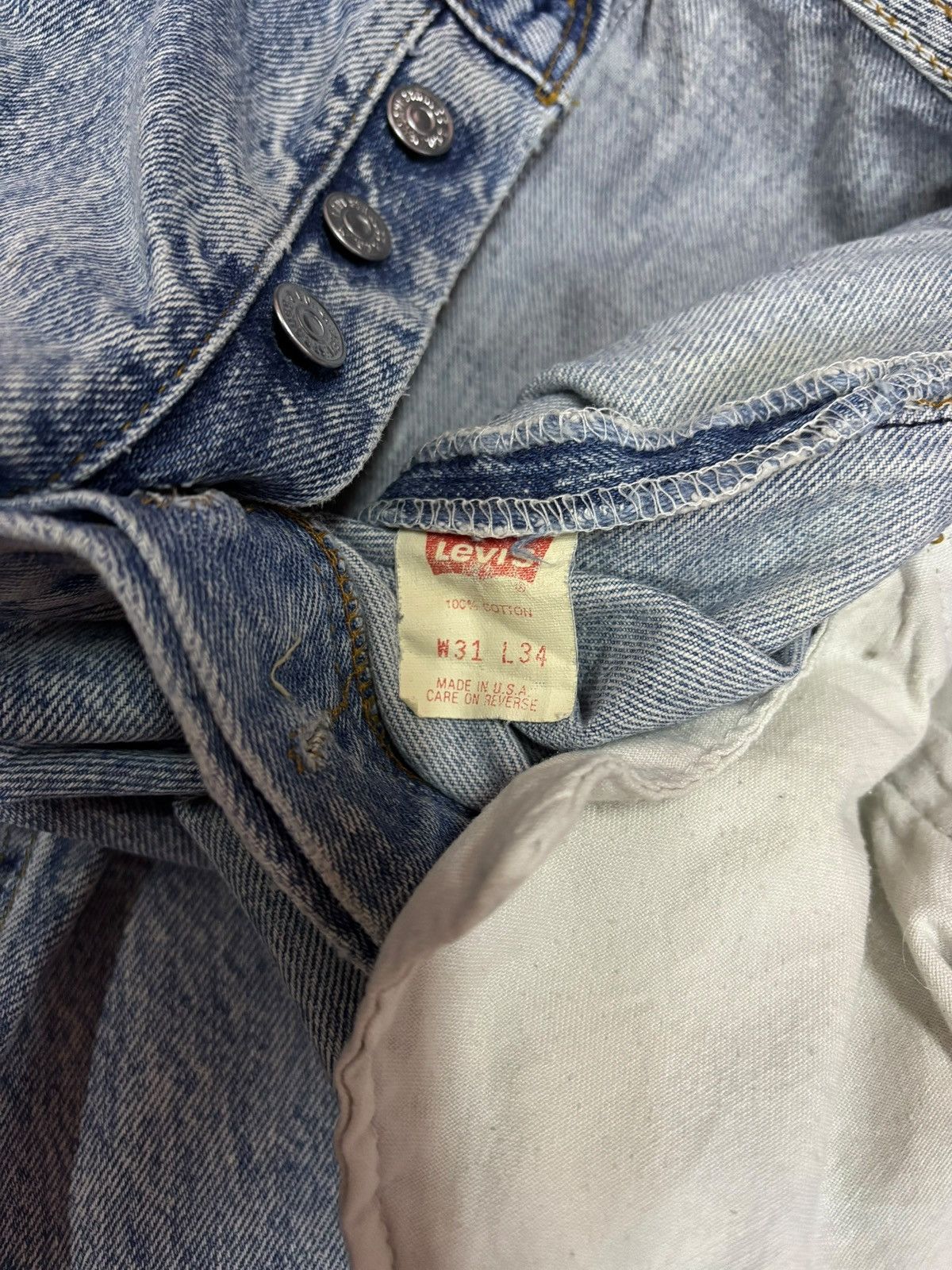Levi's × Levi's Vintage Clothing × Vintage 90s Vintage Levi’s Blue Acid Washed Jeans Size US 29 - 5 Thumbnail