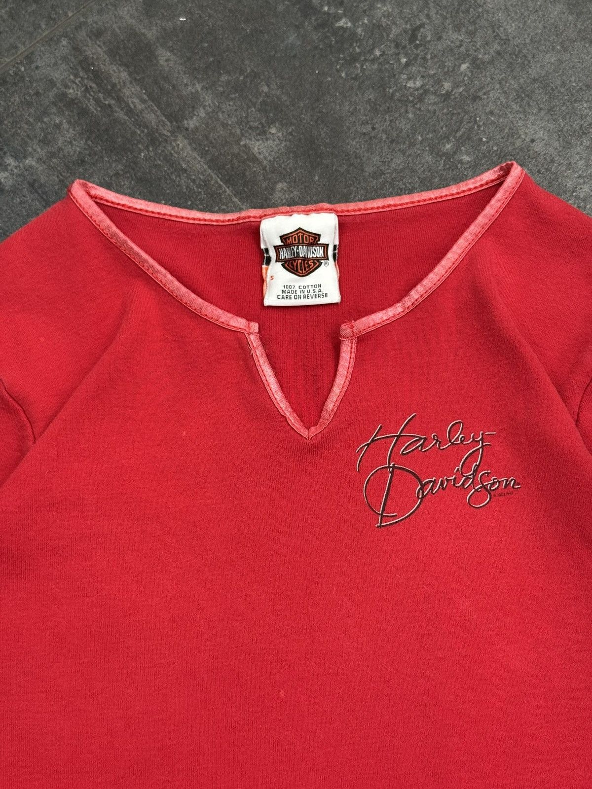 Harley Davidson Vintage Y2K Women’s Harley Davidson Long Sleeve Shirt 2000’s Size S / US 4 / IT 40 - 8 Thumbnail