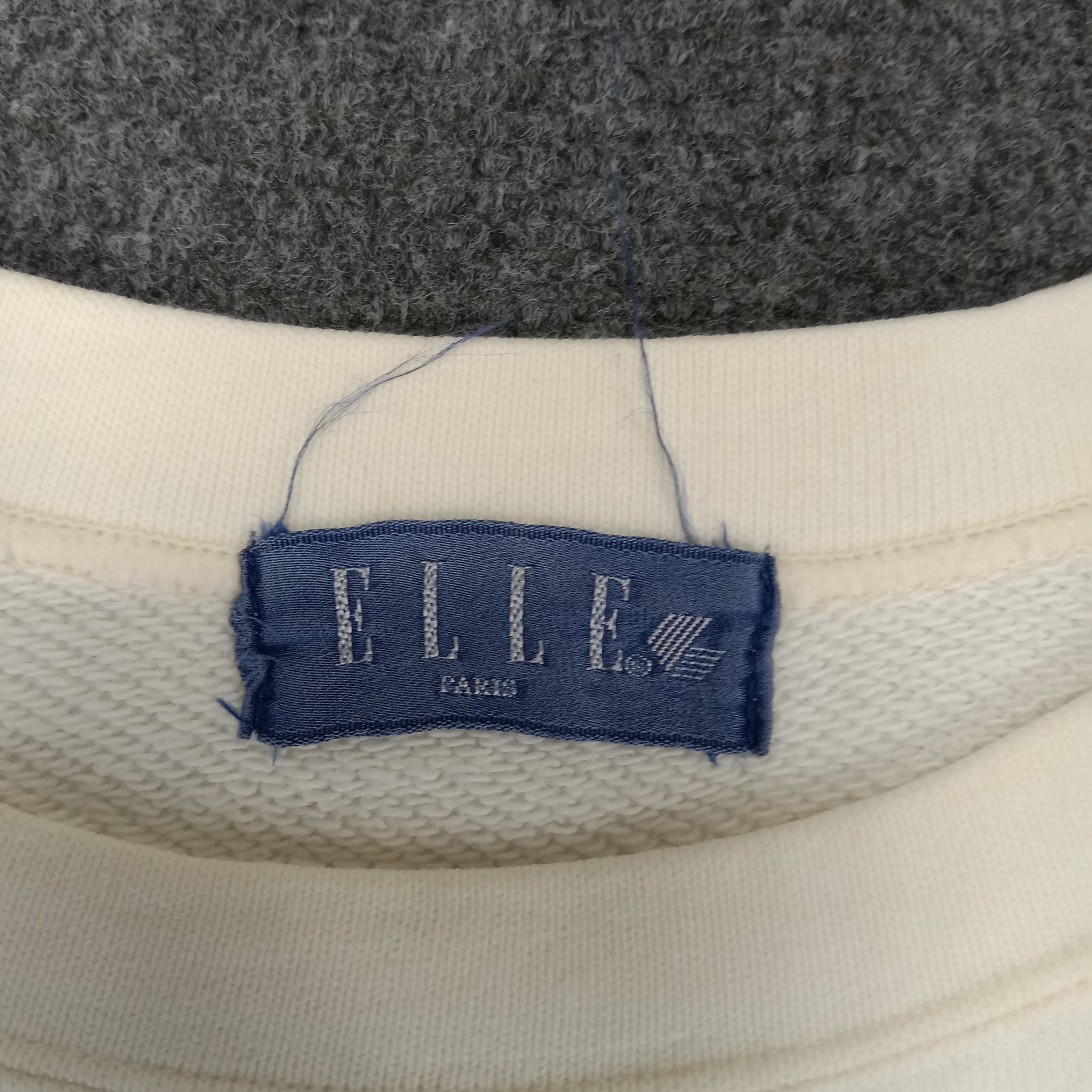 Vintage Elle Paris Center Embroidery Design Sweatshirt Size US L / EU 52-54 / 3 - 3 Thumbnail