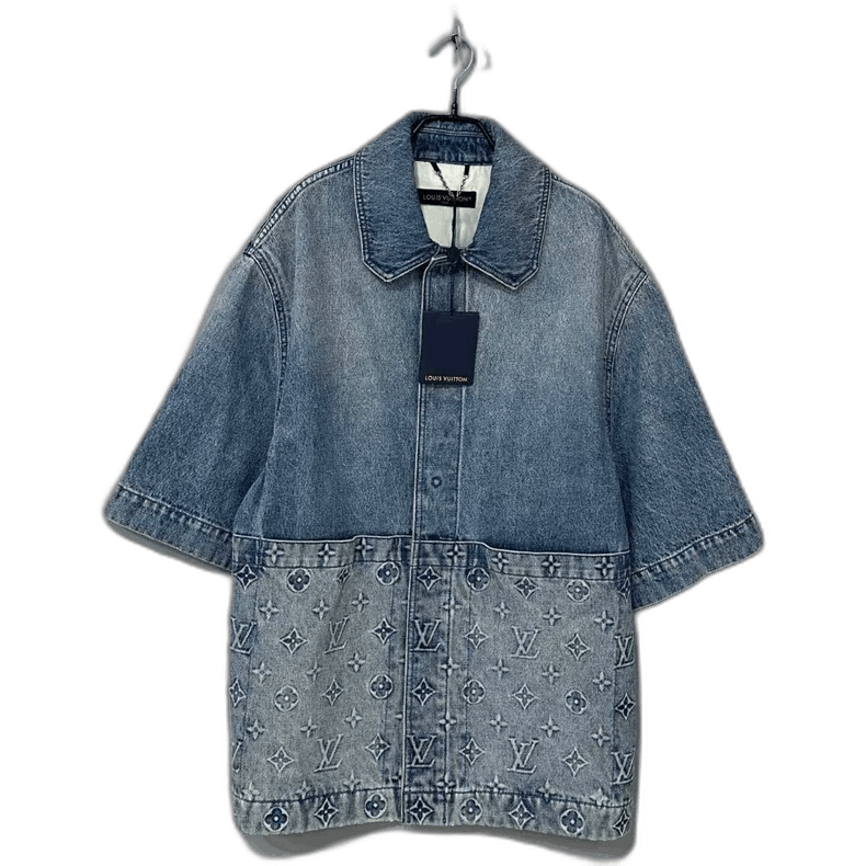 Louis Vuitton Louis Vuitton Denim Short Jacket with Logo Size US M / EU 48-50 / 2 - 1 Thumbnail