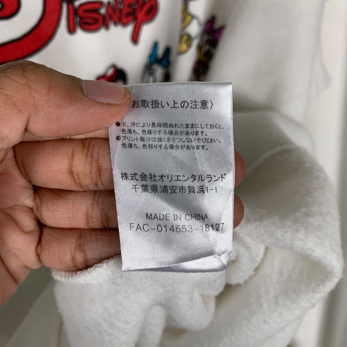 Disney Tokyo Disney Resort All Character Pullover Hoodie #1312-C59 Size US L / EU 52-54 / 3 - 16 Thumbnail