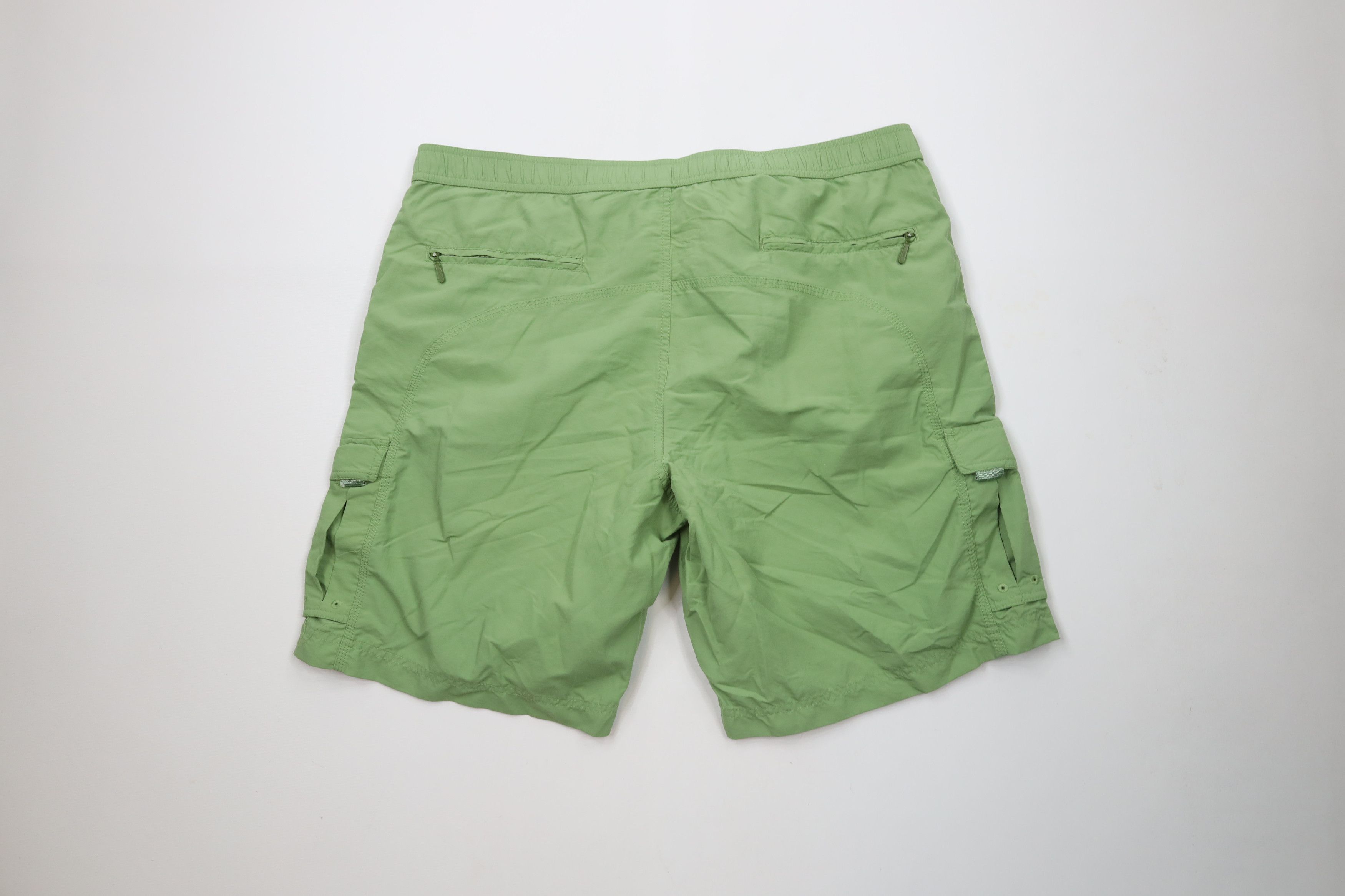 Eddie Bauer × Vintage Vintage Eddie Bauer Above Knee Cargo Shorts Light Green Size US 36 / EU 52 - 10 Thumbnail