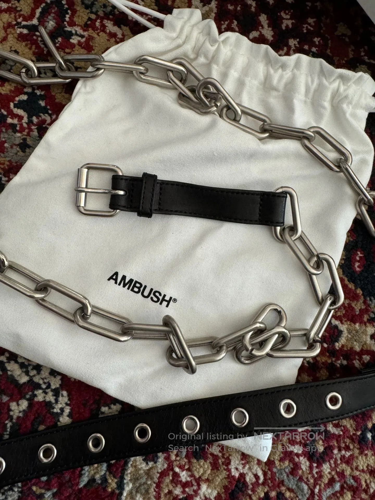 Ambush Design AMBUSH Silver Chain Belt. Size ONE SIZE - 3 Thumbnail