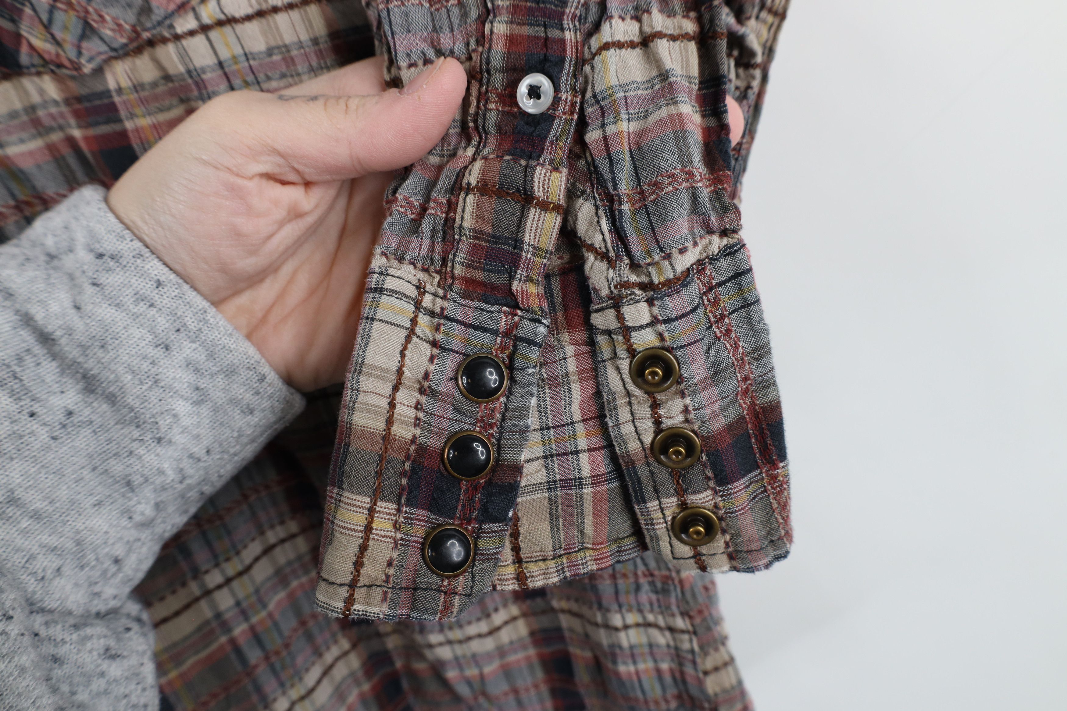 Salt Valley × Vintage Salt Valley Western Cowboy Snap Button Collared Shirt Plaid Size US XS / EU 42 / 0 - 4 Thumbnail