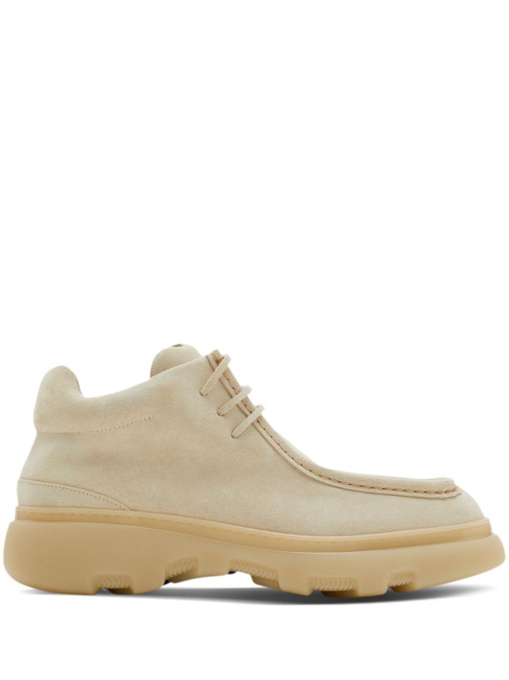 o1w1db10125 Suede Creeper Mid Shoes in Beige