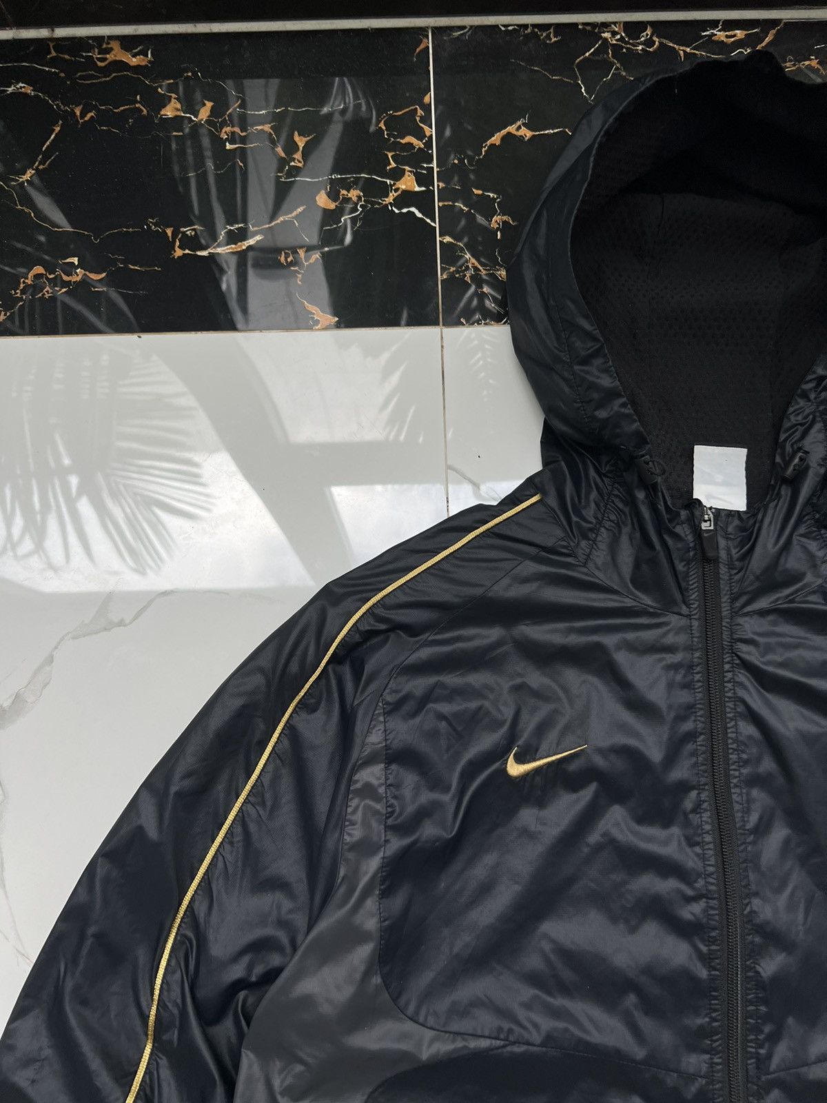 Nike × Vintage 90’s NIKE SLEEVE SPELLOUT LOGO SWOOSH Y2K TRACK JACKET HOOD Size US XL / EU 56 / 4 - 2 Thumbnail