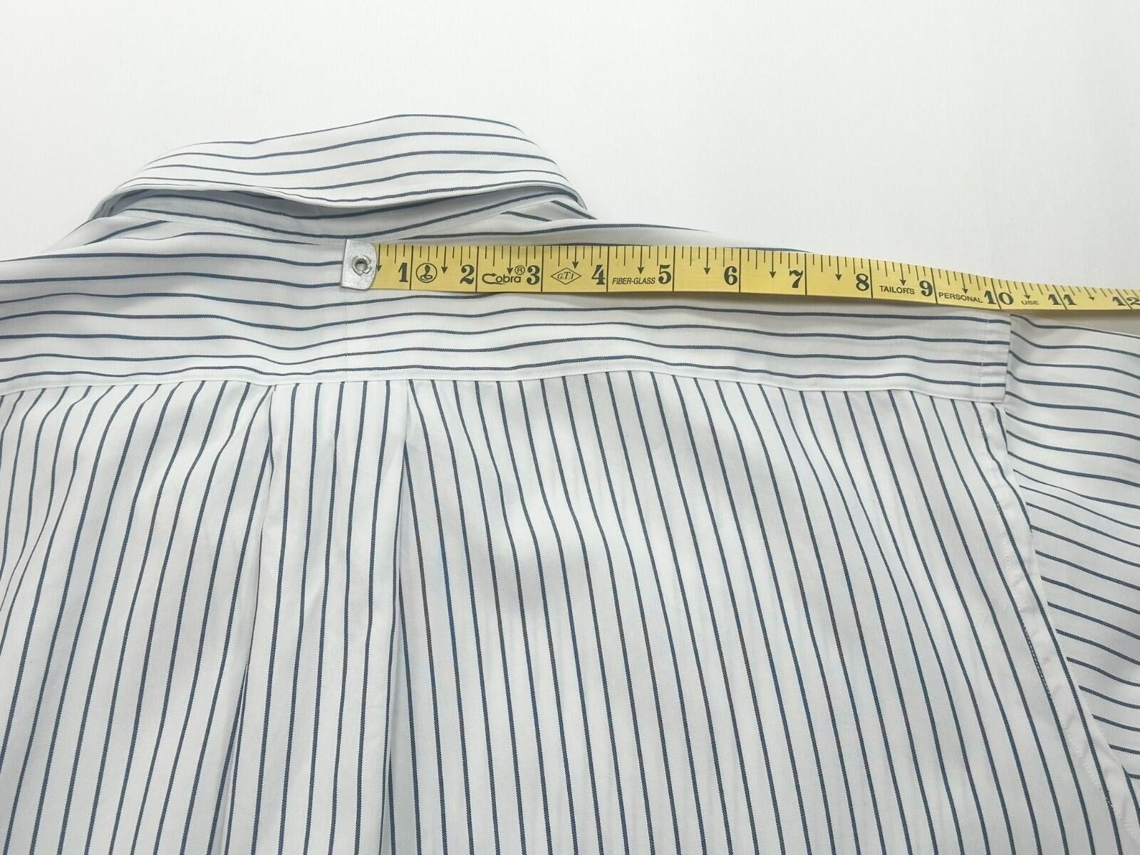 Jos. A. Bank Jos A Bank Executive 2-Ply Pinpont Button Up Mens XL 17.5/35 Size 44R - 5 Thumbnail