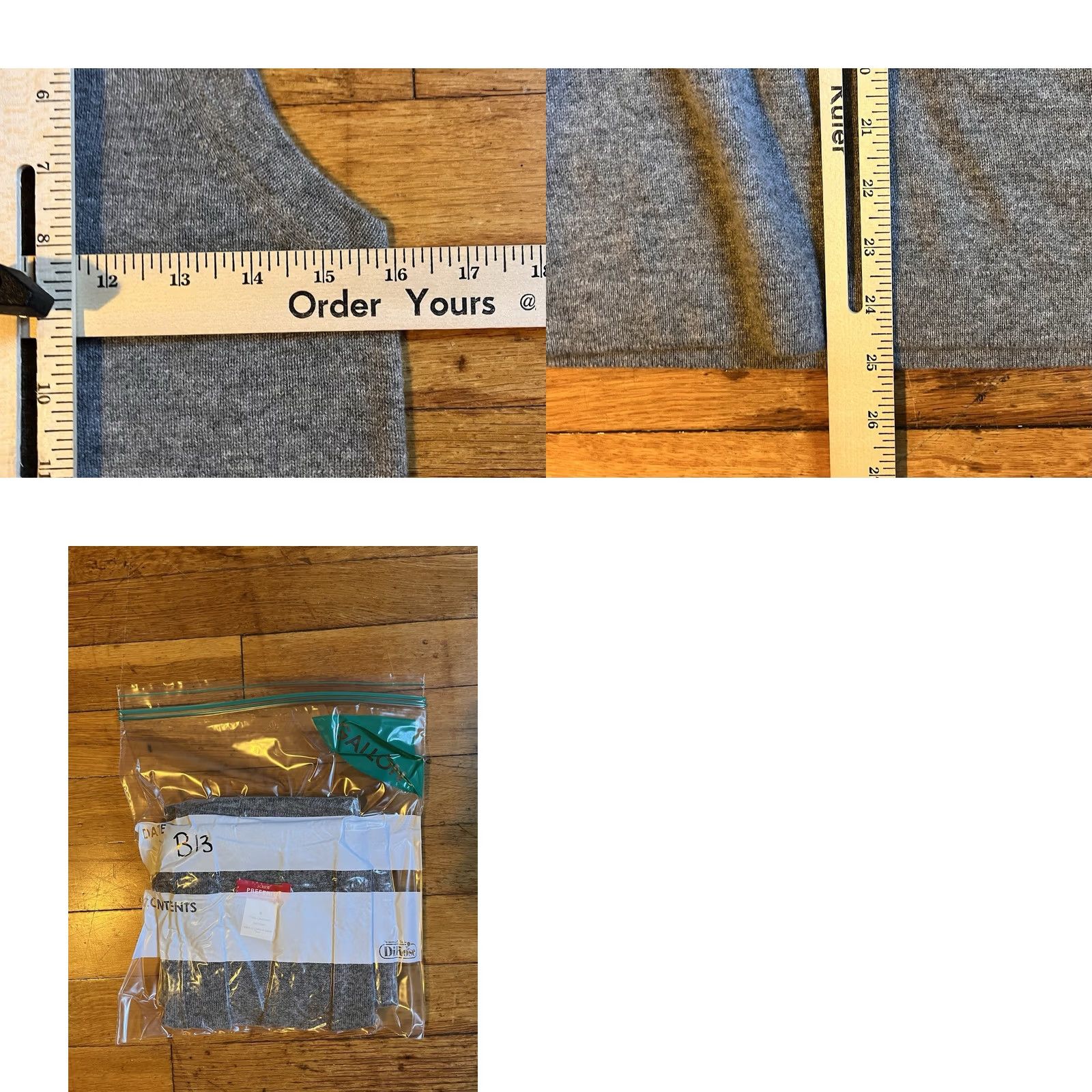 J.Crew J.CREW Preferita 100% Cashmere Deep V-Neck Sweater Vest Women’s Small Gray Vest, 100% Cashmere, Gray, S, Women, V-Neck, Sleeveless, Solid, Regular Fit Size S / US 4 / IT 40 - 8 Thumbnail