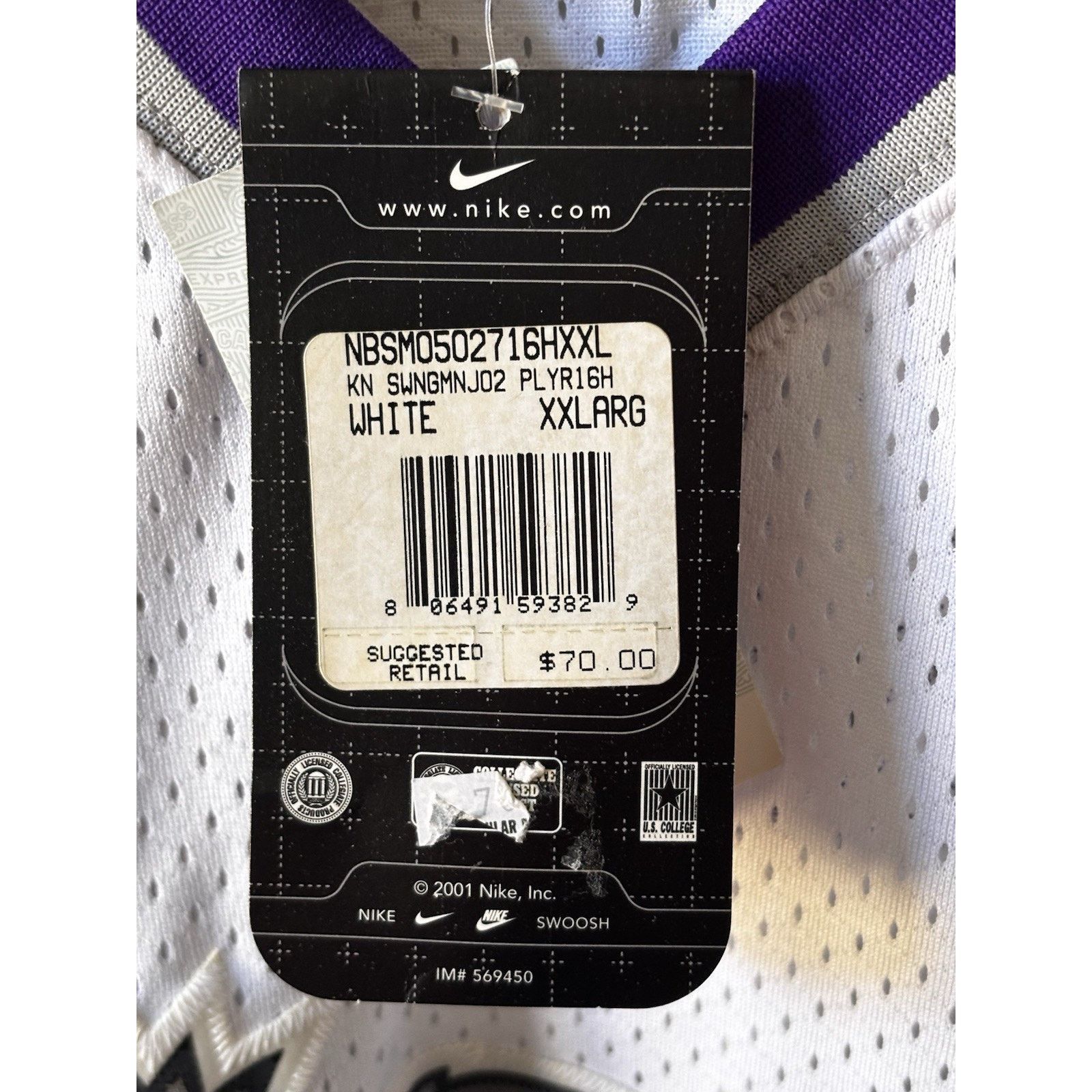 NBA Stojakovic King’s Jersey, Rare Vintage, Original Tags 2xl Size US XXL / EU 58 / 5 - 6 Thumbnail