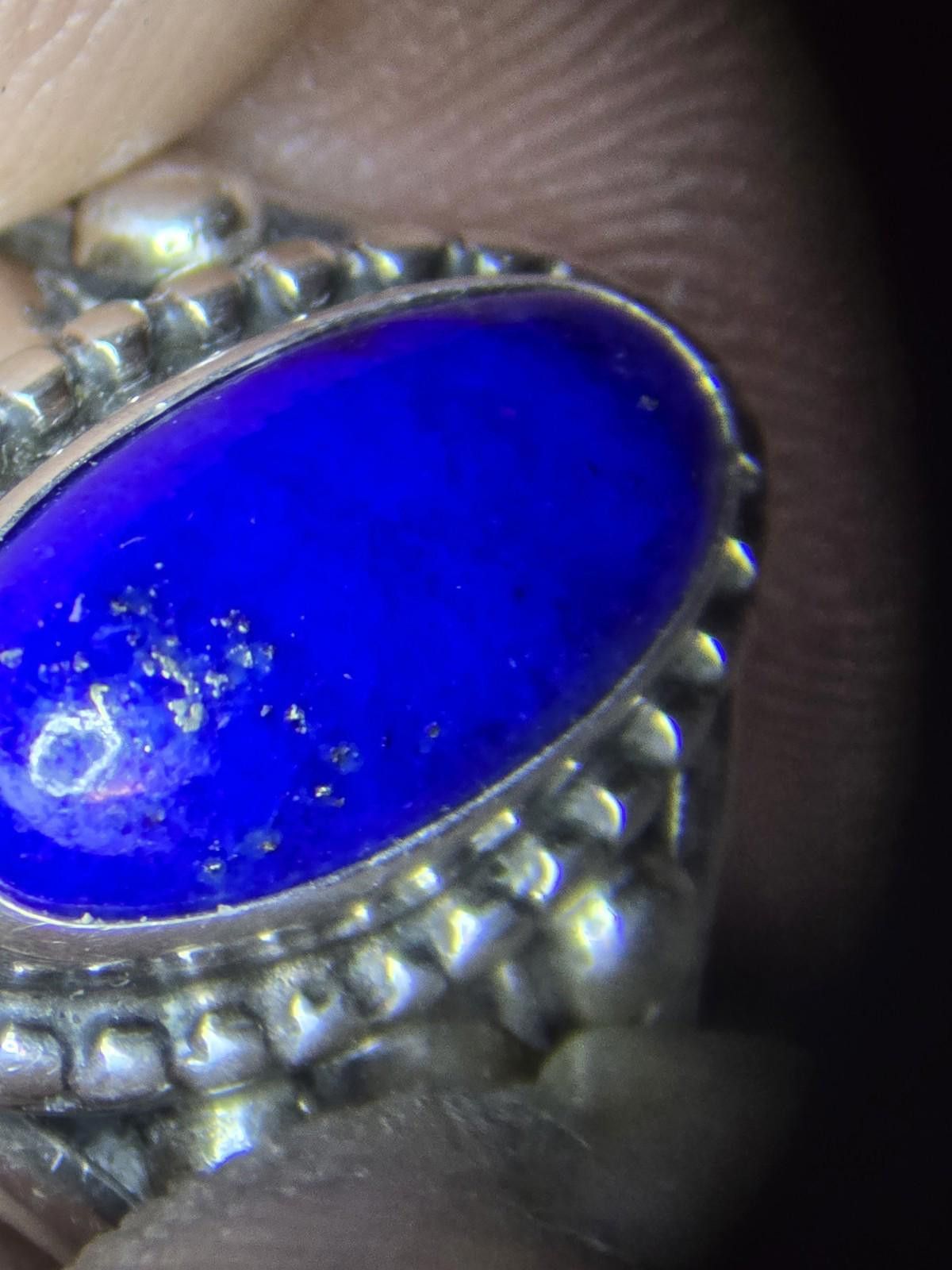 Other Navajo Sterling Silver Lapis Ring by Derrick Gordon – Size 7 Size ONE SIZE - 7 Thumbnail