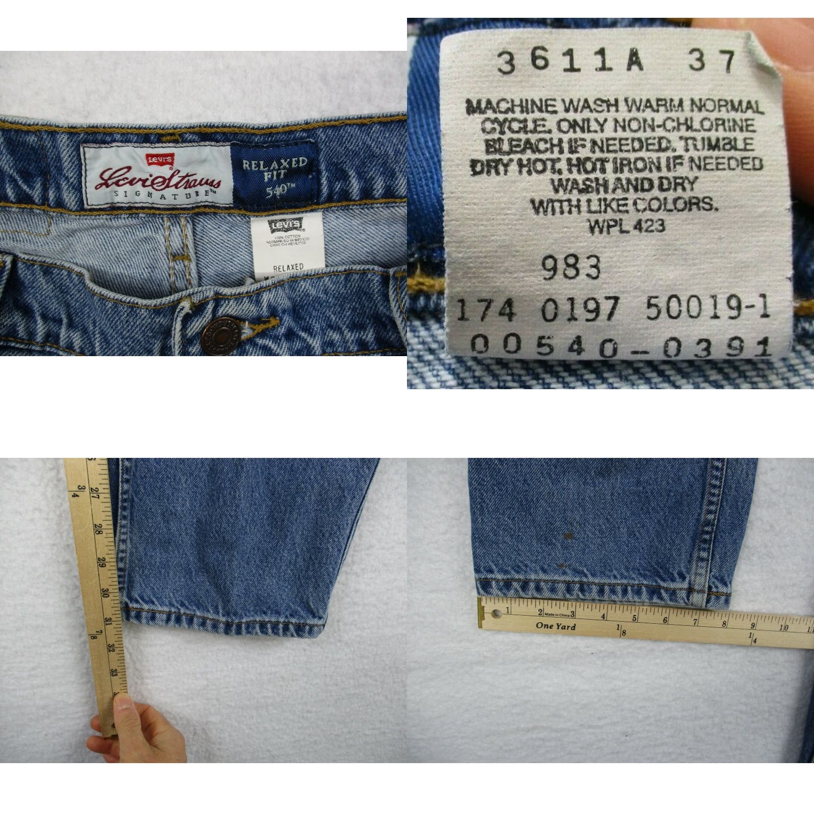 Levi's VINTAGE Levi 540 Jeans 38x32 Mens Gold Tab Relaxed Fit Denim Jeans Size US 38 / EU 54 - 8 Thumbnail