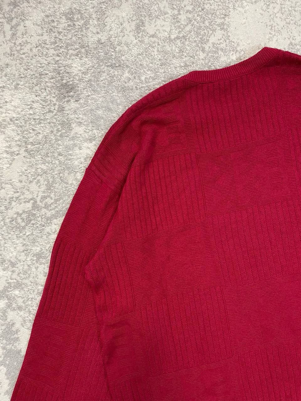 Lacoste Vintage Lacoste Cotton/Acrylic Sweater France Burgundy Size US L / EU 52-54 / 3 - 6 Thumbnail
