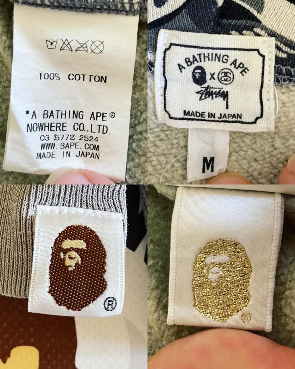 Bape × Stussy BAPE x STUSSY FULL ZIP HOODIE Size US M / EU 48-50 / 2 - 5 Thumbnail