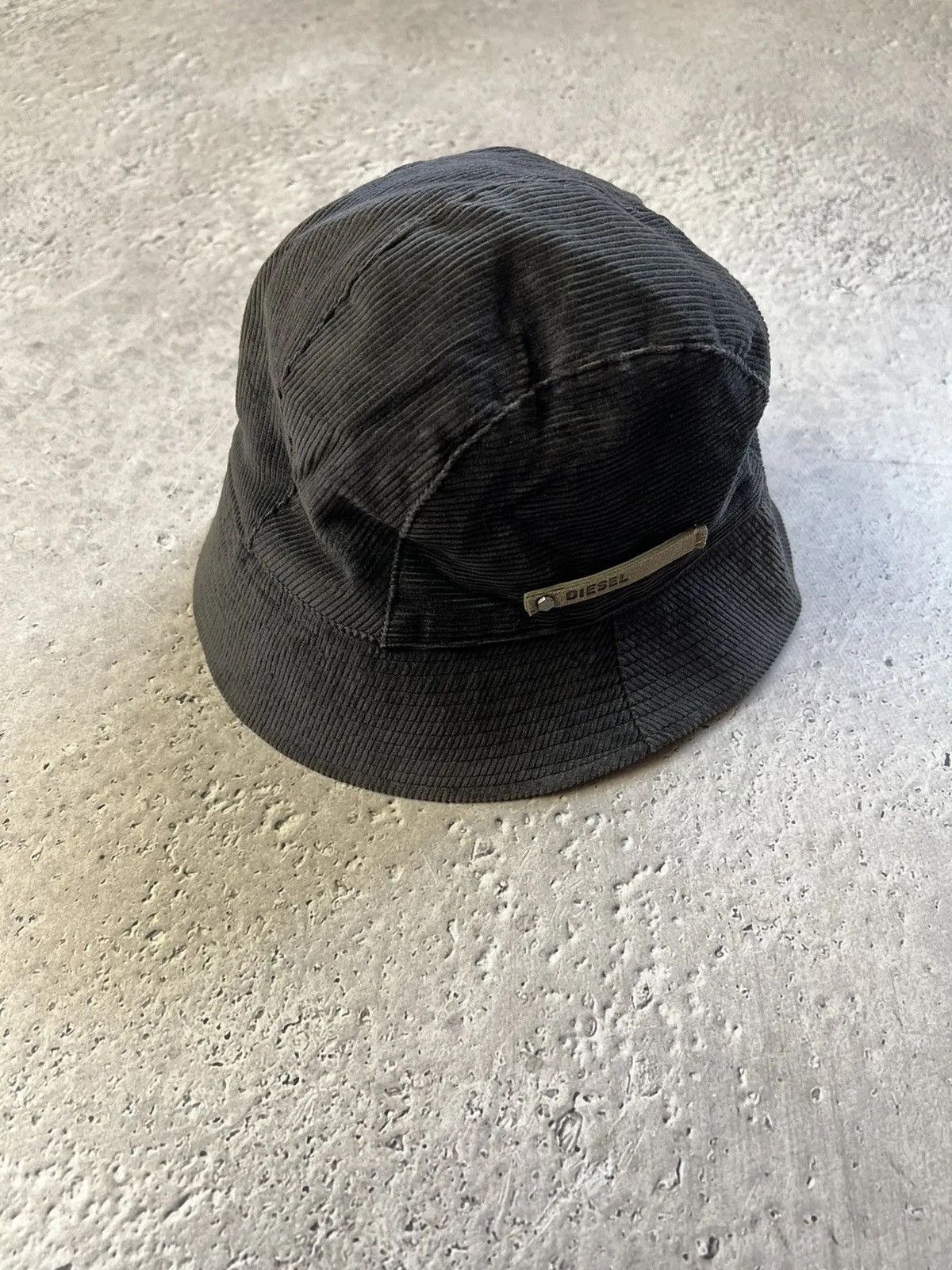 Diesel Vintage y2k corduroy Diesel Panama hat cap velvet Size ONE SIZE - 5 Thumbnail