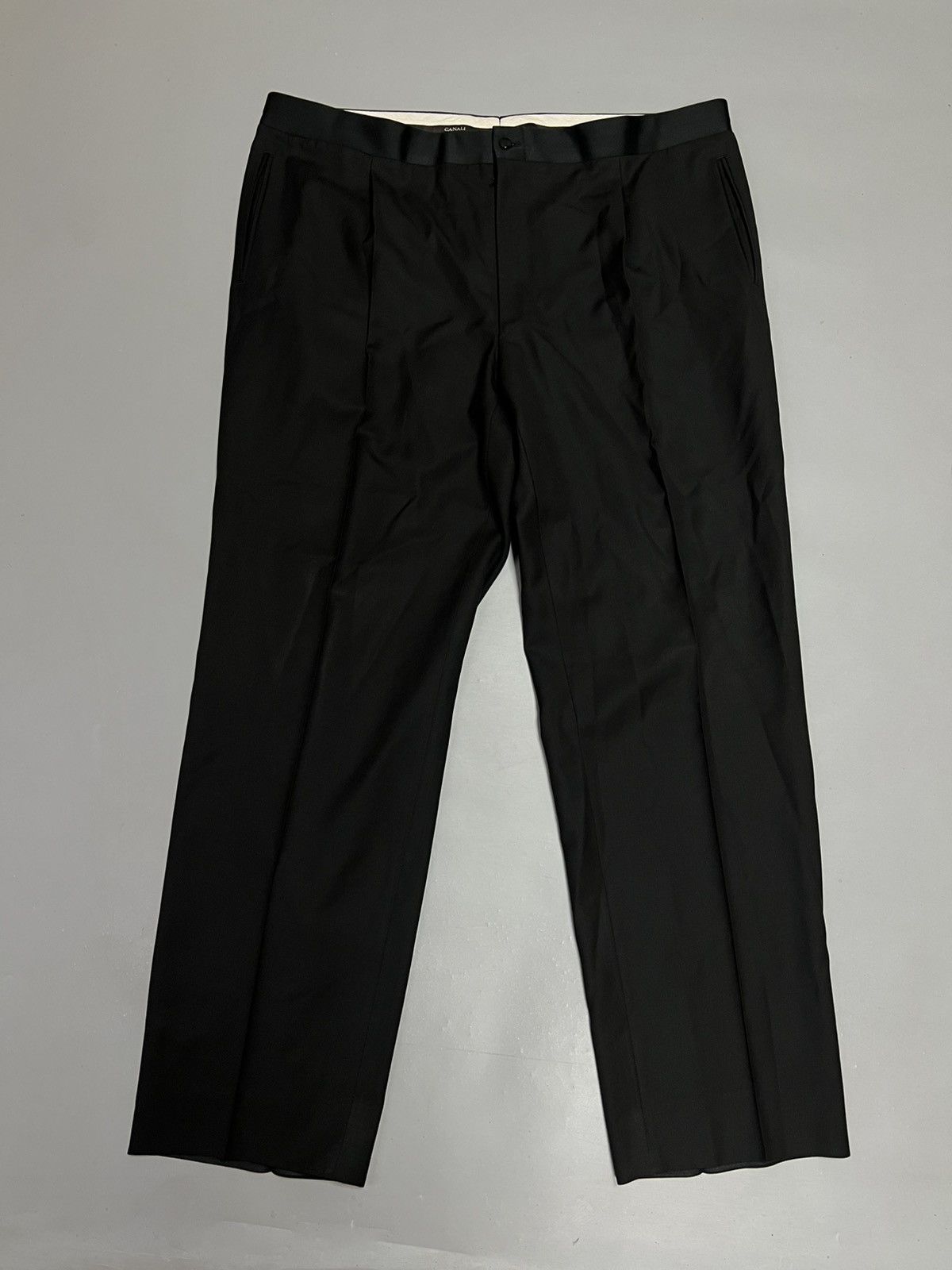 Canali Canali Suit Two Piece Suit Blazer one button + pants black Size 52L - 4 Thumbnail