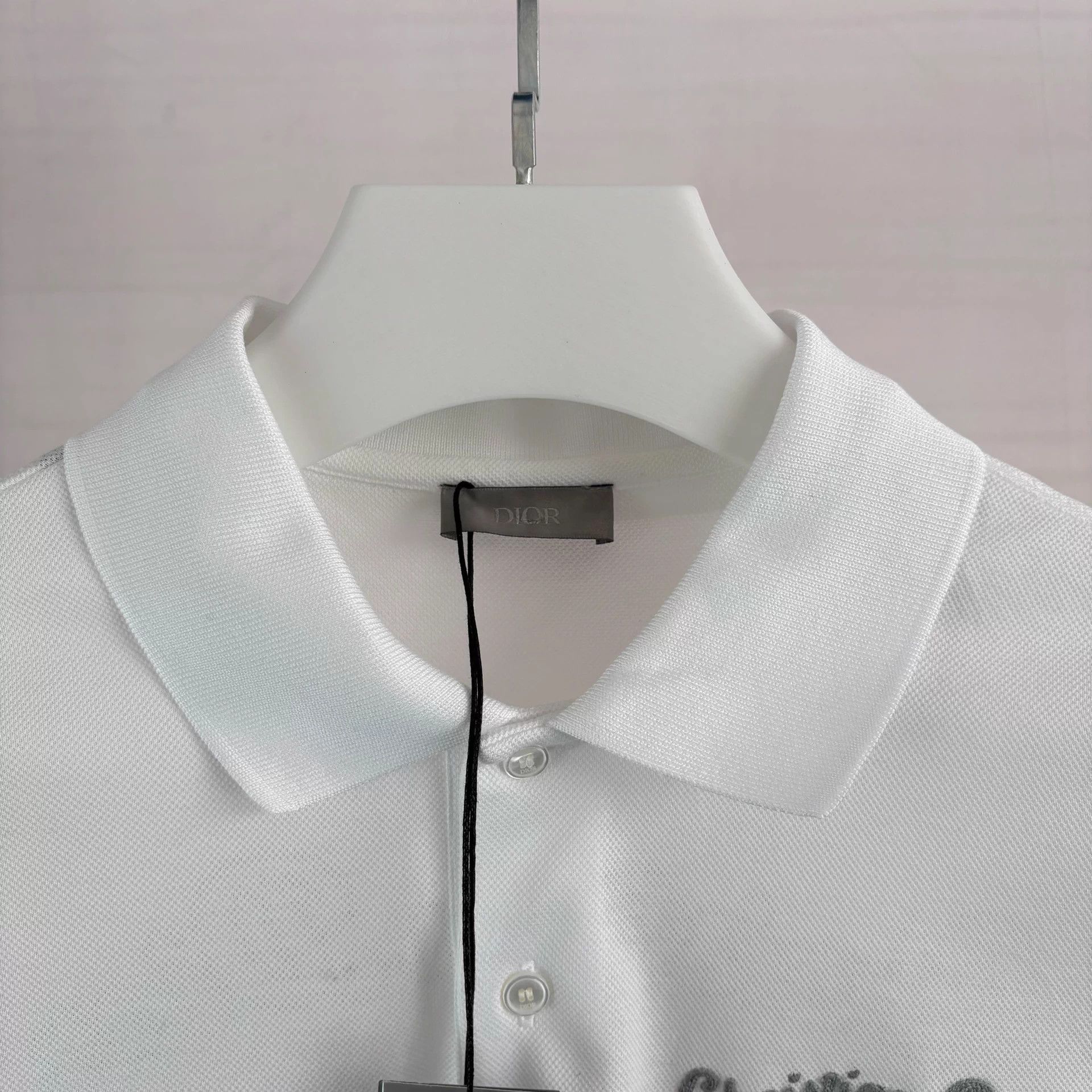 Dior Dior White Embroidered Logo Fitted XS Polo New Size US XS / EU 42 / 0 - 3 Thumbnail