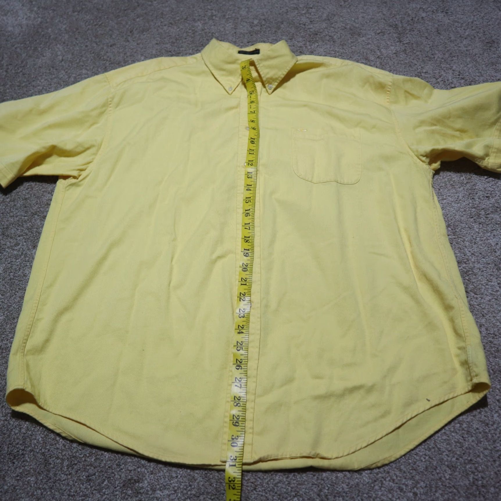Alexander Julian Alexander Julian Colours Cotton Yellow Plaid Shirt Men 2XL Yellow 2XL Mens Button-Up Casual Shirt Size US XXL / EU 58 / 5 - 5 Thumbnail