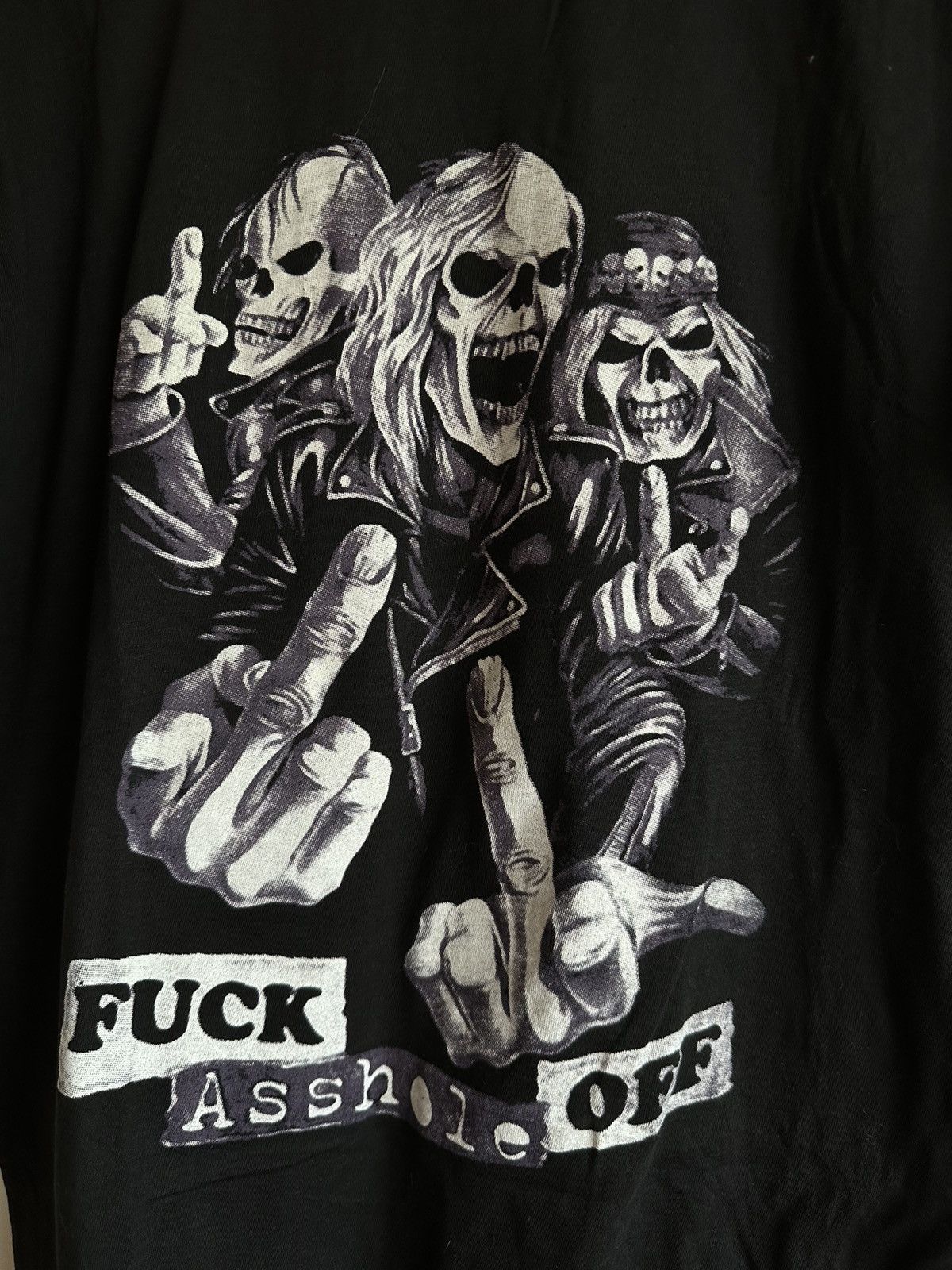 Other Fck off asshole skull Tee rare drip alternative Size US M / EU 48-50 / 2 - 3 Thumbnail