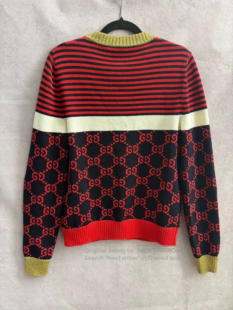 Gucci Gucci Red Old Flower Full Printed Cardigan coat Size S / US 4 / IT 40 - 4 Thumbnail