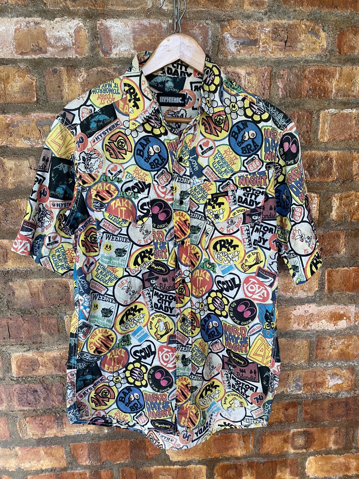 Hysteric Glamour 90s Fuck All logo all over print Size US M / EU 48-50 / 2 - 2 Thumbnail