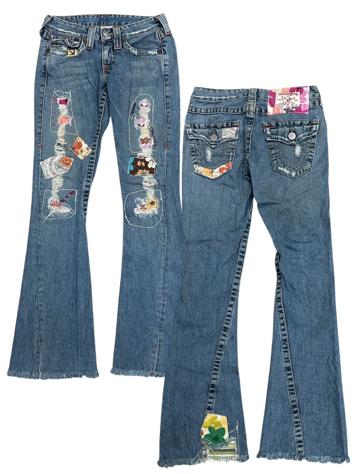 Vintage True Religion Woodstock Tour Patches Denim Pant