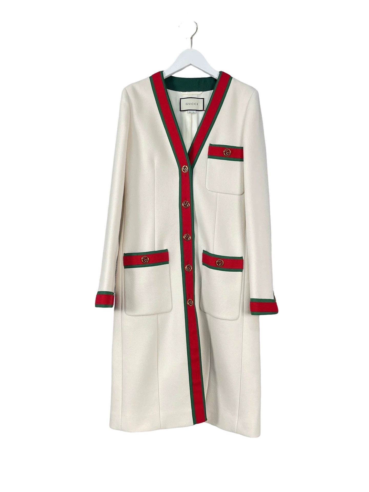 Gucci Gucci Web Trim Coat Size 36 Size XS / US 0-2 / IT 36-38 - 1 Thumbnail