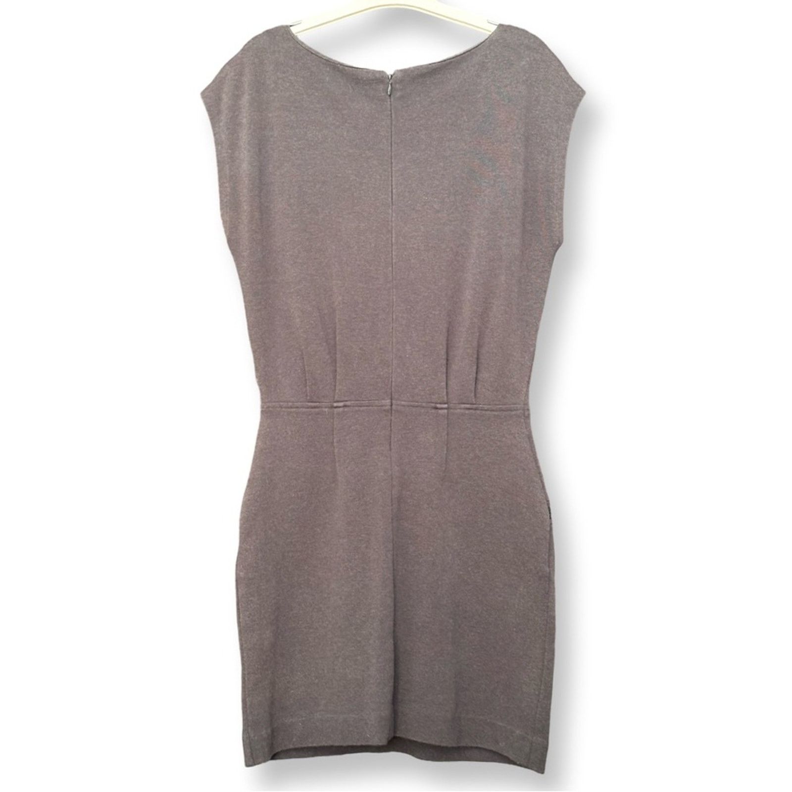 Michael Kors Michael Kors Gray Scoop Neck Sleeveless Bodycon Dress Size S / US 4 / IT 40 - 2 Thumbnail